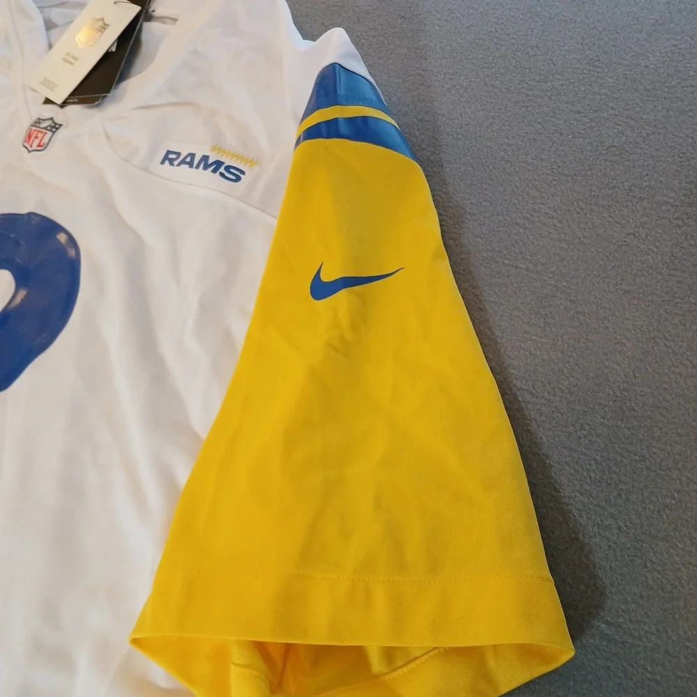 Nike Vapor FUSE Los Angeles Rams Puka Nacua #17 Jersey White Dri-Fit Men's XXL